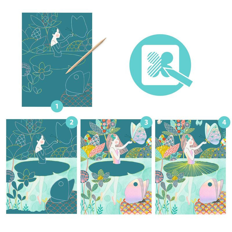 Djeco - The Pond Scratch Cards