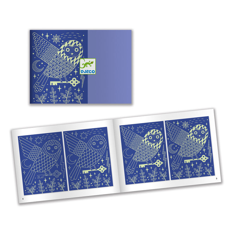 Djeco - At Night Scratch Cards