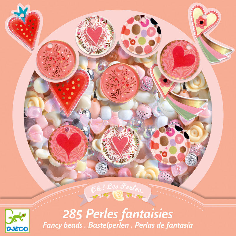 Djeco - Fancy Beads - Hearts