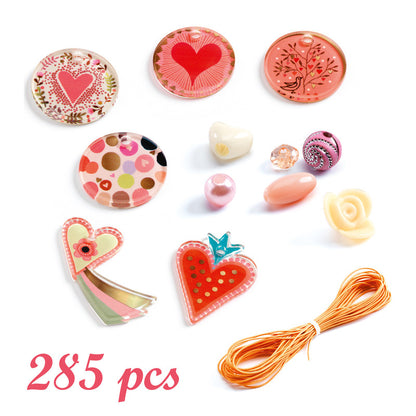 Djeco - Fancy Beads - Hearts