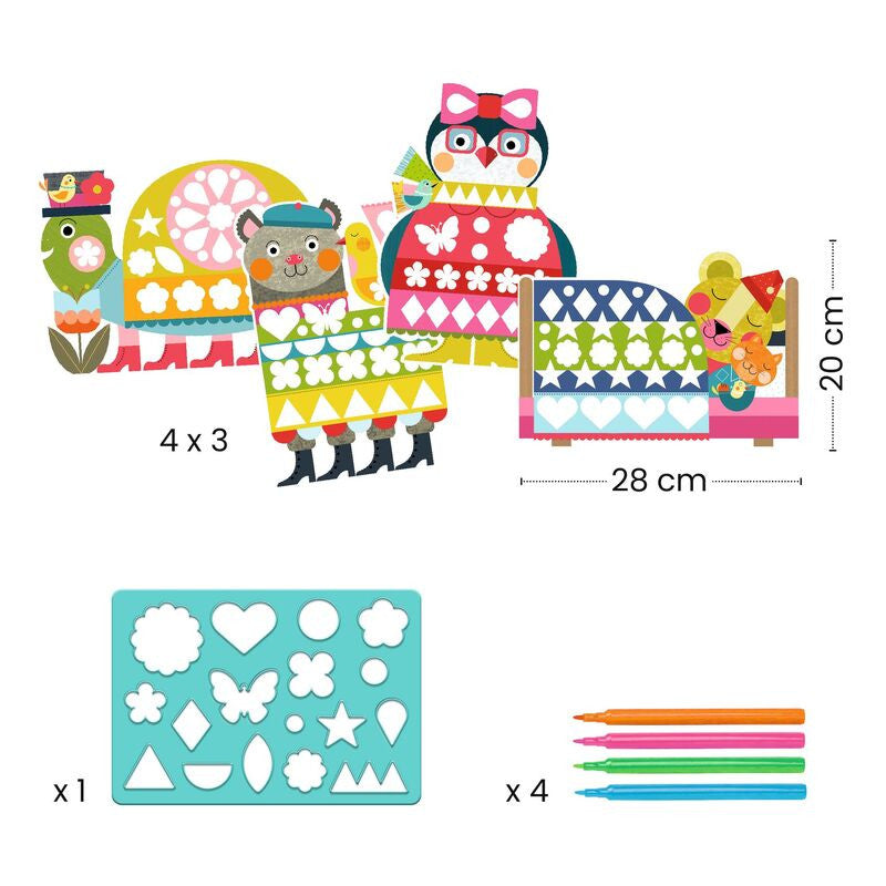 Djeco - Neat but Fun Drawing with Stencils
