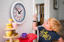 EasyRead Time Teacher: 12/24 Hour Clock - Red/Blue Face
