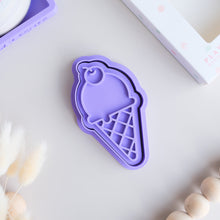 Play Sense - Eco Playdough Stamp - Ice Cream with Cherry Purple