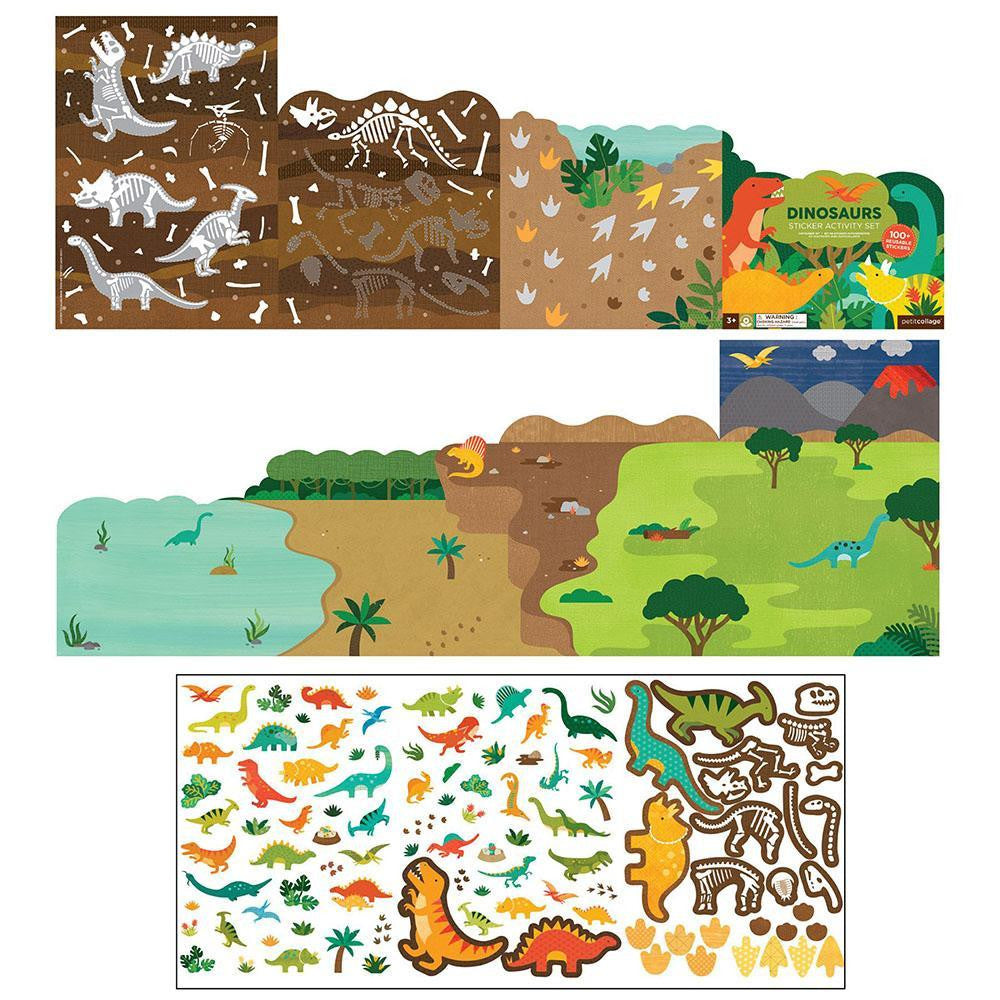 Petit Collage - Dinosaurs Sticker Activity Set