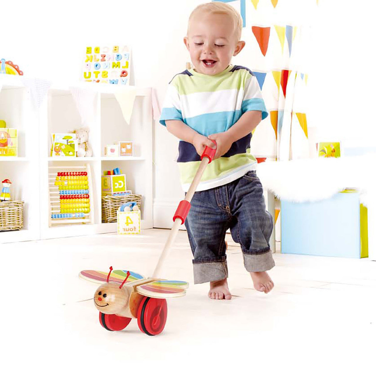 Hape Butterfly Push & Pull Toy