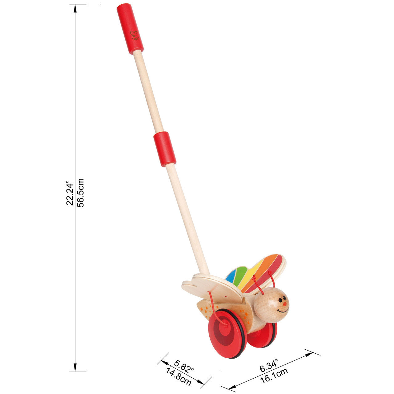 Hape Butterfly Push & Pull Toy