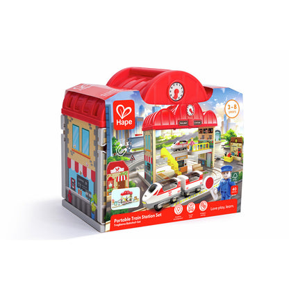 Hape Rail - Portable Train Station Set