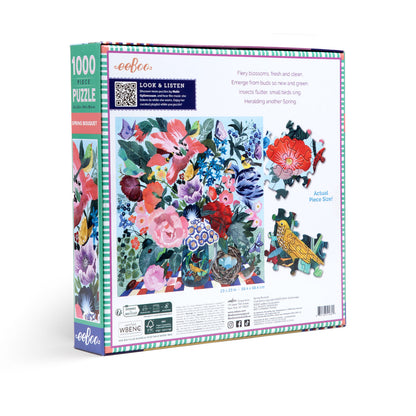 eeBoo 1000pc - Spring Bouquet Puzzle
