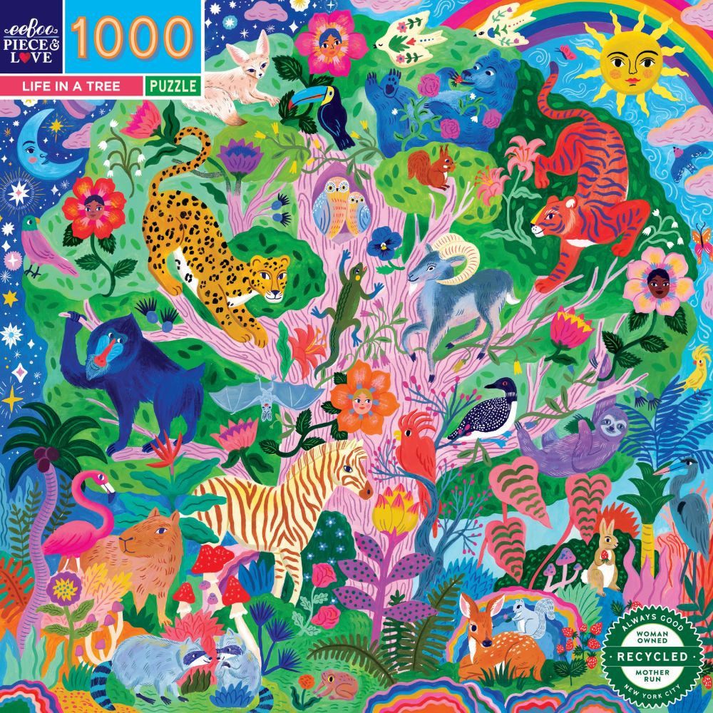 eeBoo 1000pc - Life in a Tree Puzzle