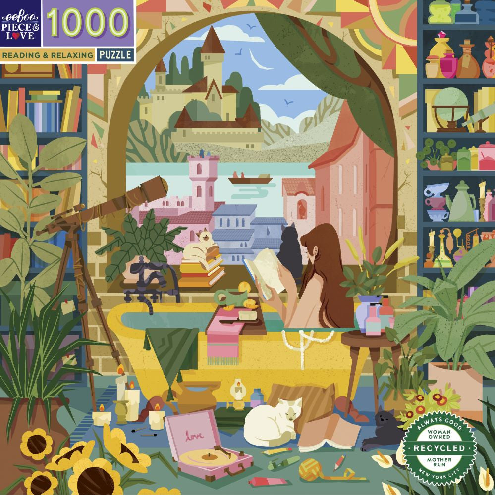 eeBoo 1000pc - Reading & Relaxing Puzzle