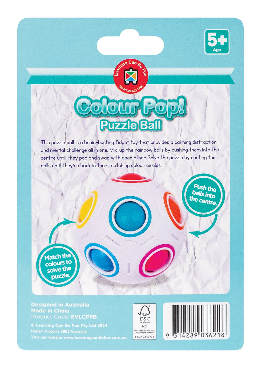 Learning Can Be Fun - Colour Pop Puzzle Ball