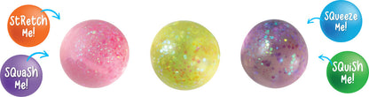 Sensory Sprouts - Galaxy Glitter Balls Purple