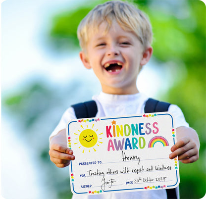 Learning Can Be Fun - Giggle & Grow Kindness Award Certificates - 30 pack