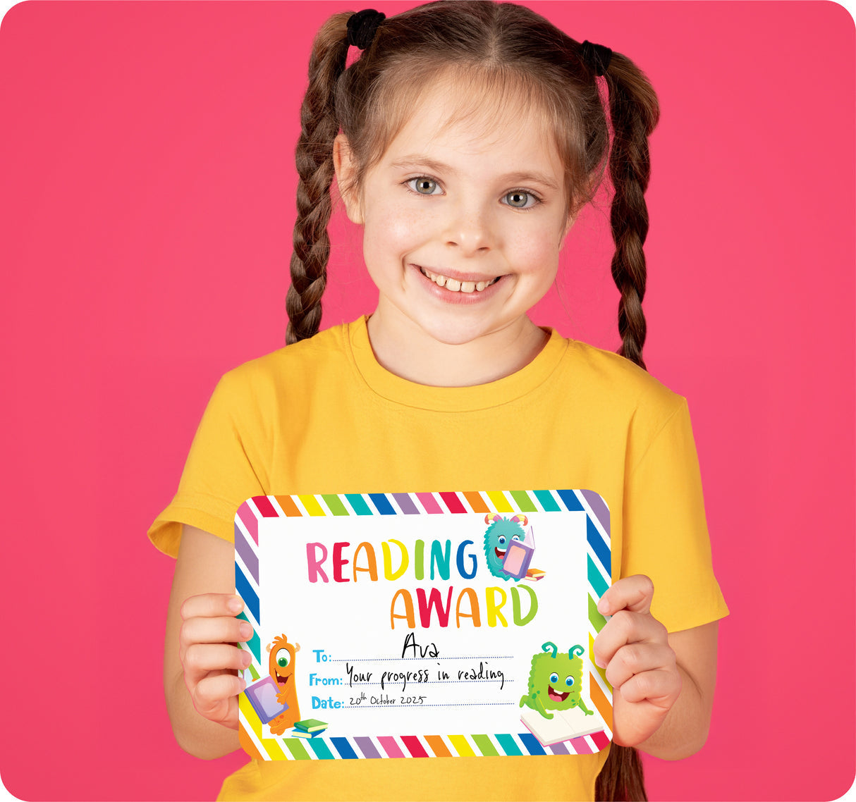 Learning Can Be Fun - Giggle & Grow Reading Award Certificates - 30 pack