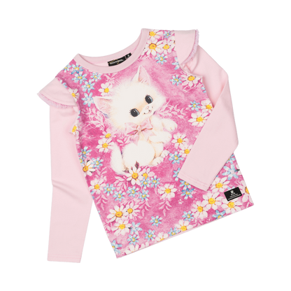 White Kitten Long Sleeve T-Shirt