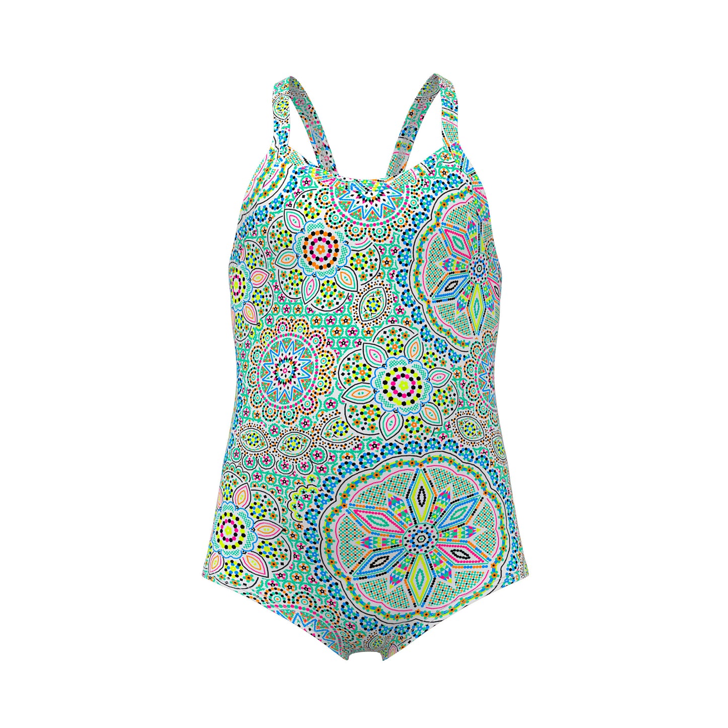 Funkita Toddler Girls Pretti Penny printed one piece swimsuit with colourful chlorine-resistant design