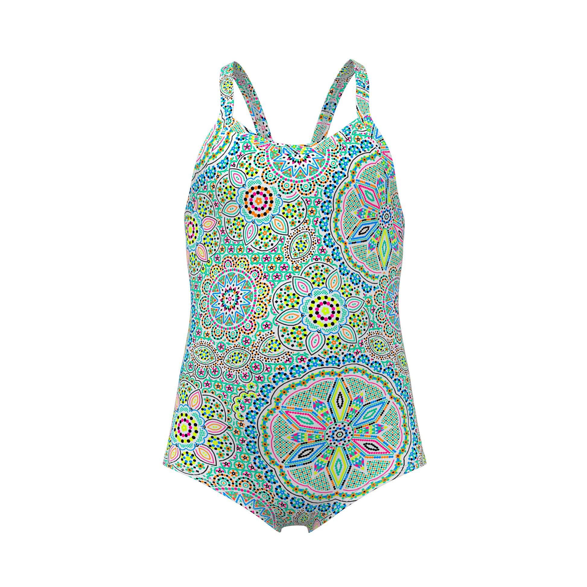Funkita Toddler Girls Pretti Penny printed one piece swimsuit with colourful chlorine-resistant design