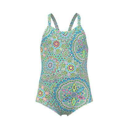 Funkita Toddler Girls Pretti Penny printed one piece swimsuit with colourful chlorine-resistant design