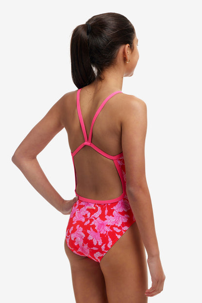 Funkita - Girls Single Strap One Piece Swimmers - Fire Flyer