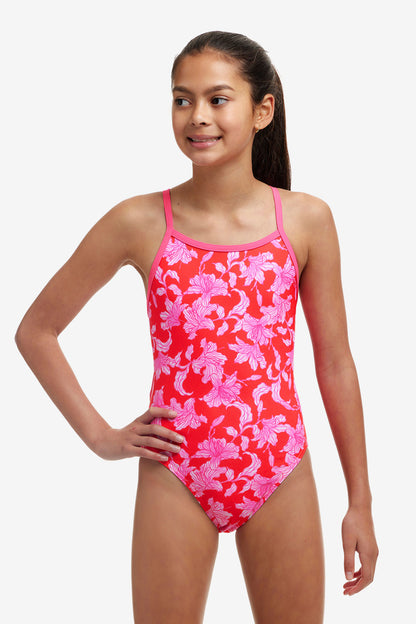 Funkita - Girls Single Strap One Piece Swimmers - Fire Flyer