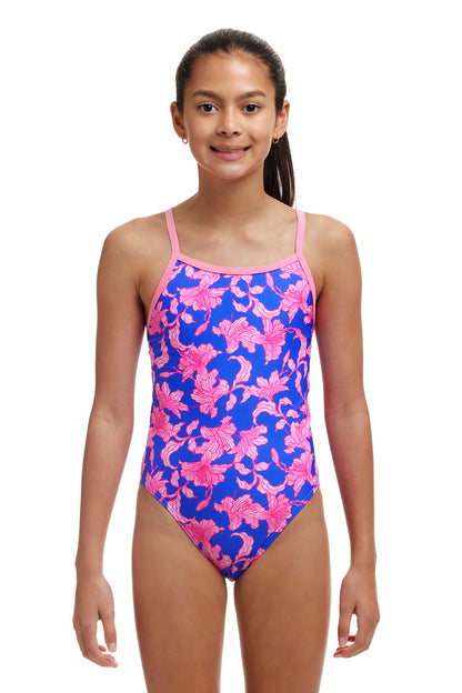 Funkita - Girls Single Strap One Piece Swimmers - Perfect Petal