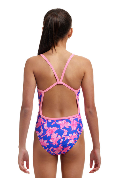 Funkita - Girls Single Strap One Piece Swimmers - Perfect Petal