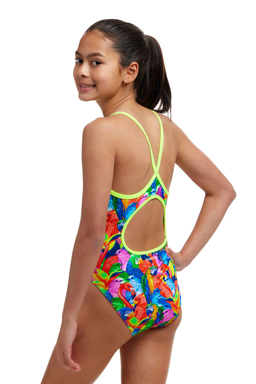 Funkita - Girls Diamond Back One Piece Swimmers - Bright Birds