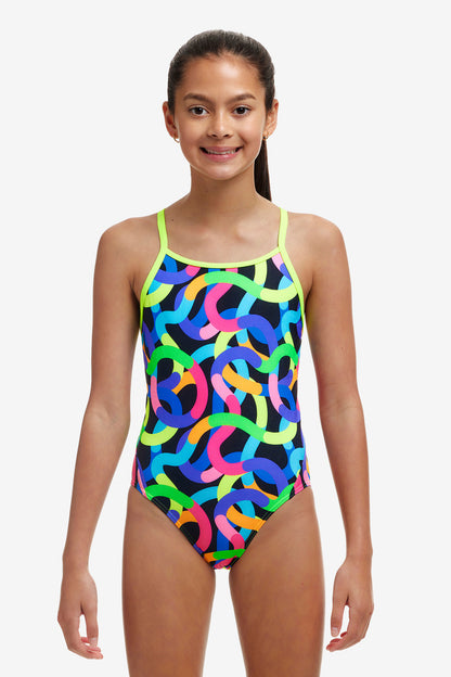 Funkita - Girls Diamond Back One Piece Swimmers - Got Worms