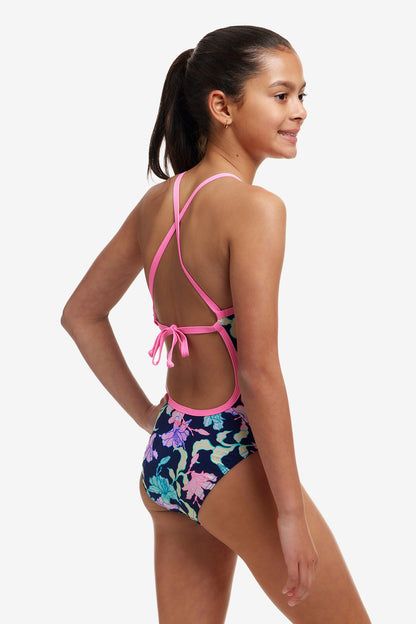 Funkita - Girls Tie Me Tight One Piece Swimmers - Fast Flow