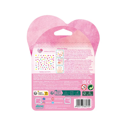 Avenir Fancy Me ring and nail sticker set showing the colourful designs included in the 70-piece collecti