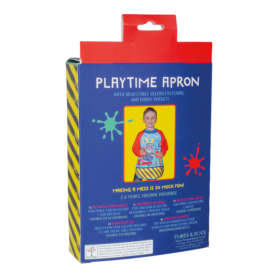 Floss & Rock Playtime Apron - Construction