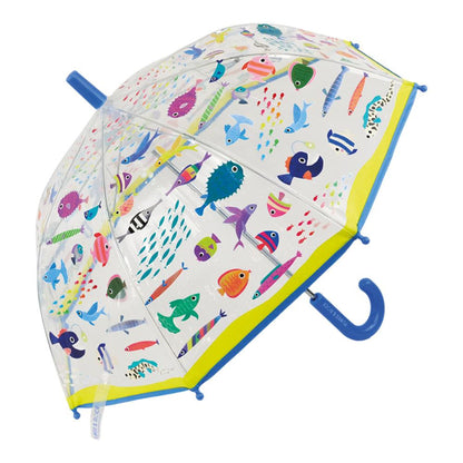 Floss & Rock Colour Changing Umbrella - Transparent Ocean