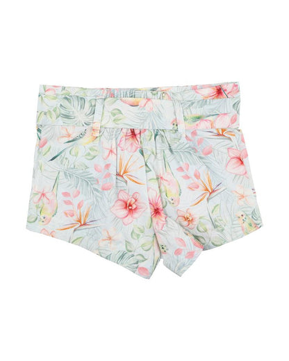 Fox & Finch - Budgie Blue Floral Shorts