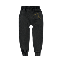 Black Wash Trackpants