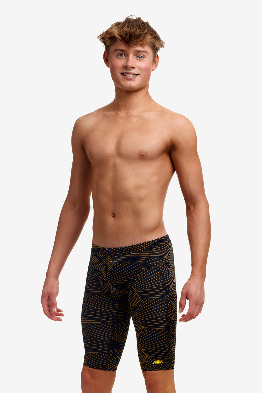 Funky Trunks - Boy's Jammers - Gold Weaver