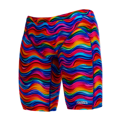 Funky Trunks Boys Royal Wave Fast Training Jammers with chlorine-resistant ECO C-INFINITY fabric