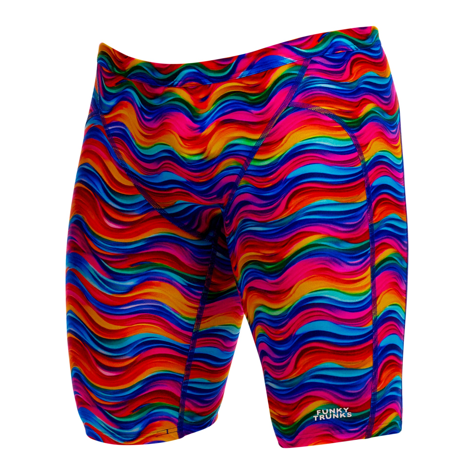Funky Trunks Men's You Blued Training Jammers with chlorine-resistant ECO C-INFINITY fabric