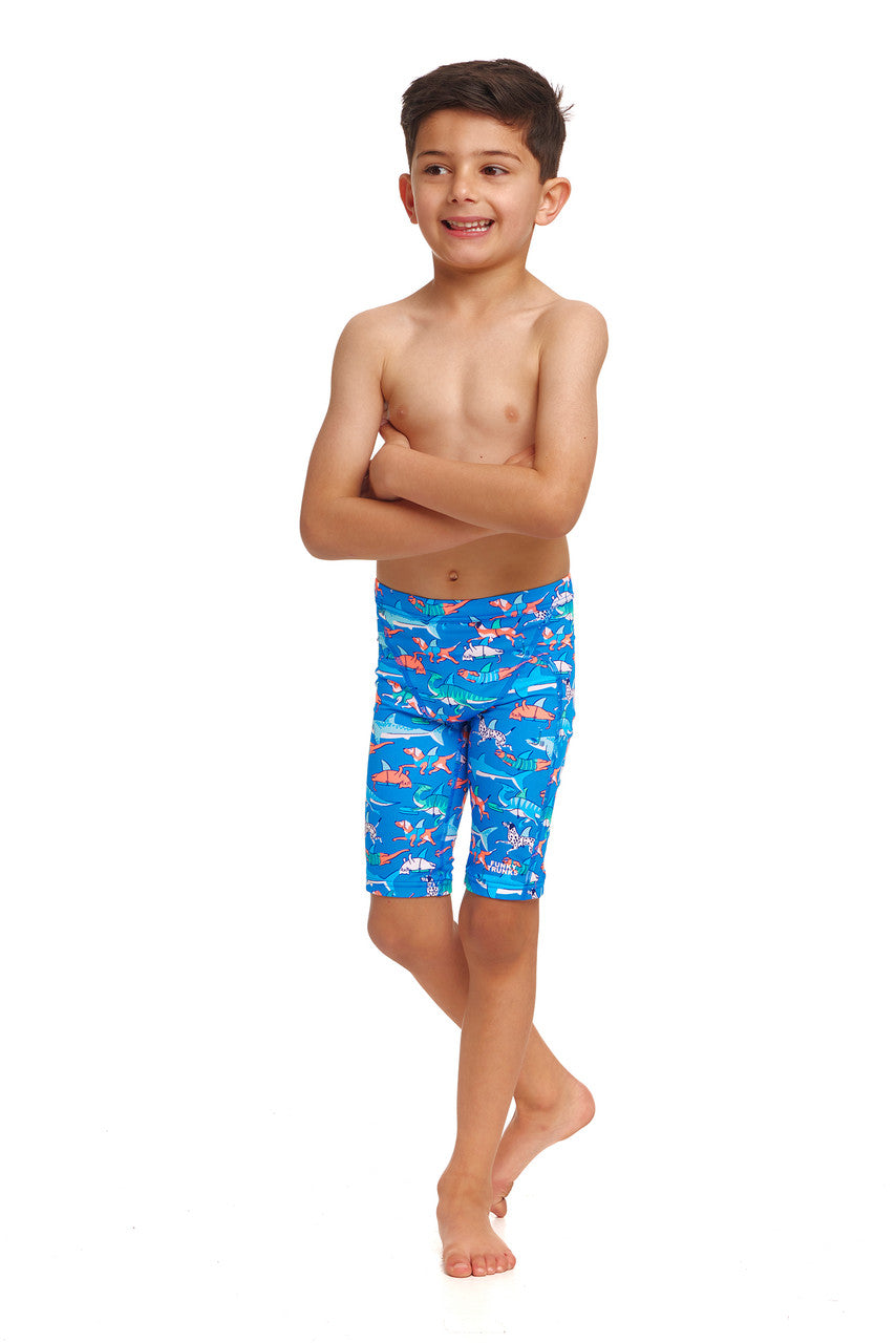 Funky Trunks - Miniman Toddler Boy's Jammers - Fin Swimming