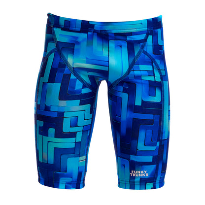 Funky Trunks Boys You Blued Training Jammers with chlorine-resistant ECO C-INFINITY fabric