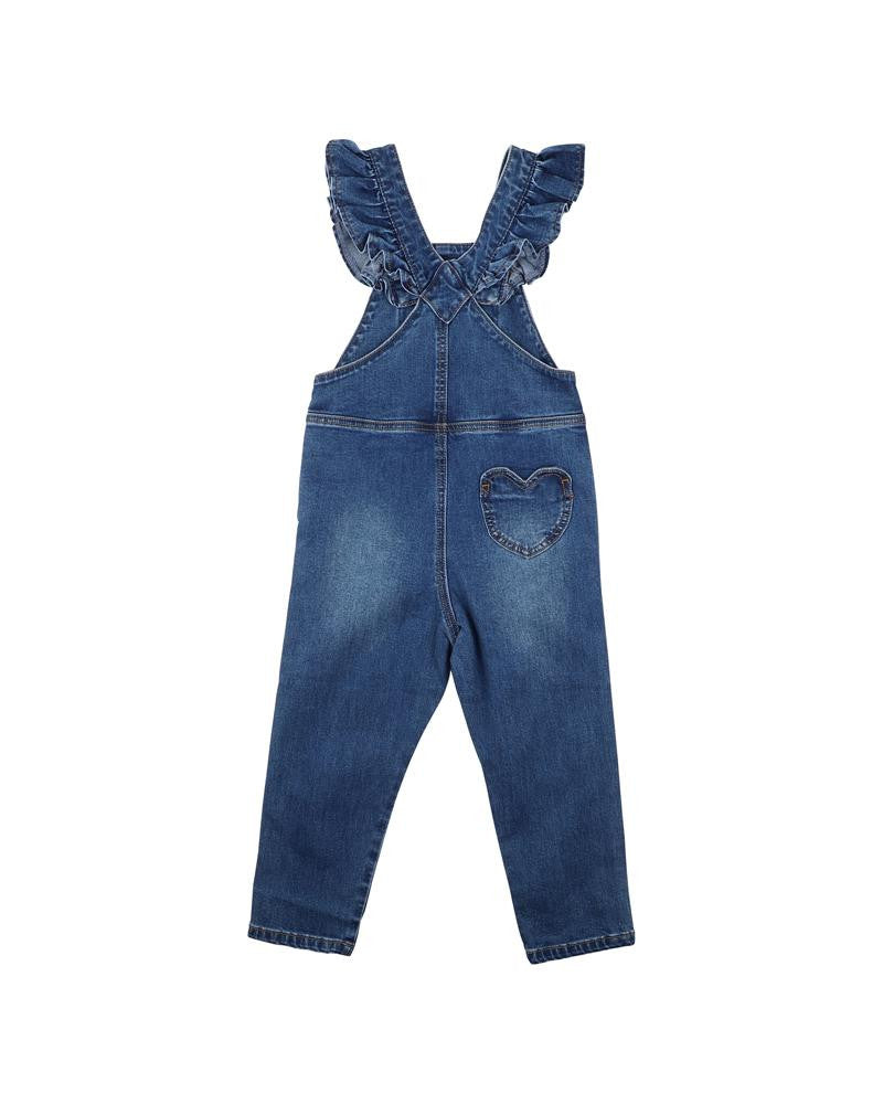 Fox & Finch - Denim Heart Overalls (sizes 3-7)