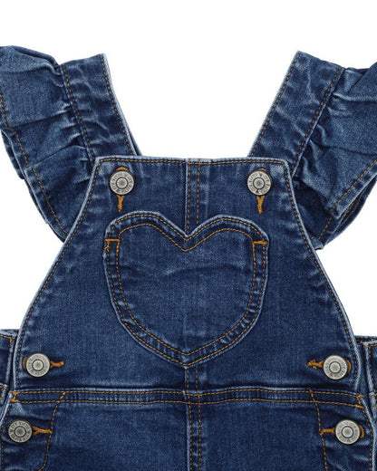 Fox & Finch - Denim Heart Overalls (sizes 3-7)