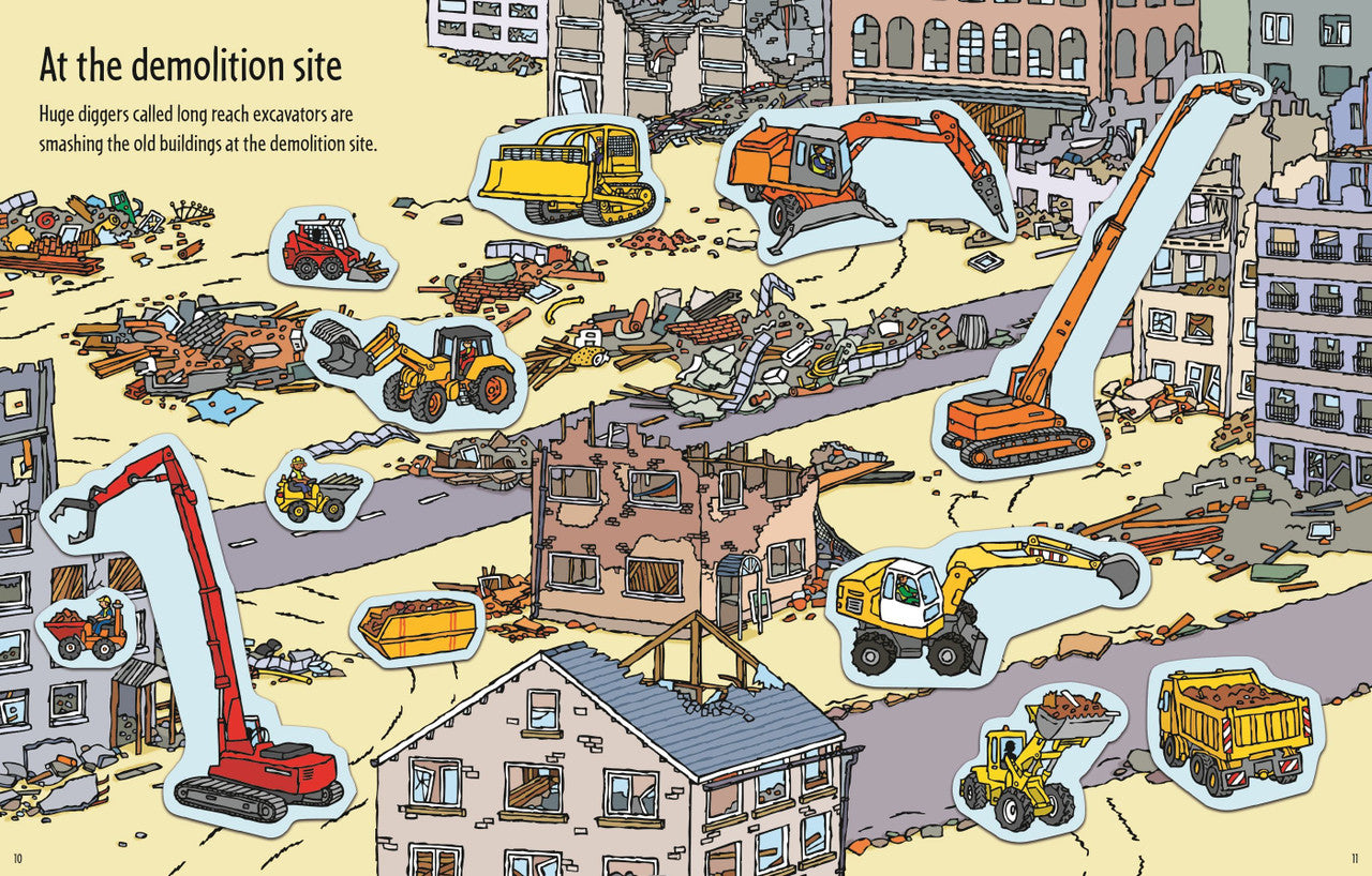 Usborne - First Sticker Book - Diggers