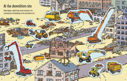 Usborne - First Sticker Book - Diggers