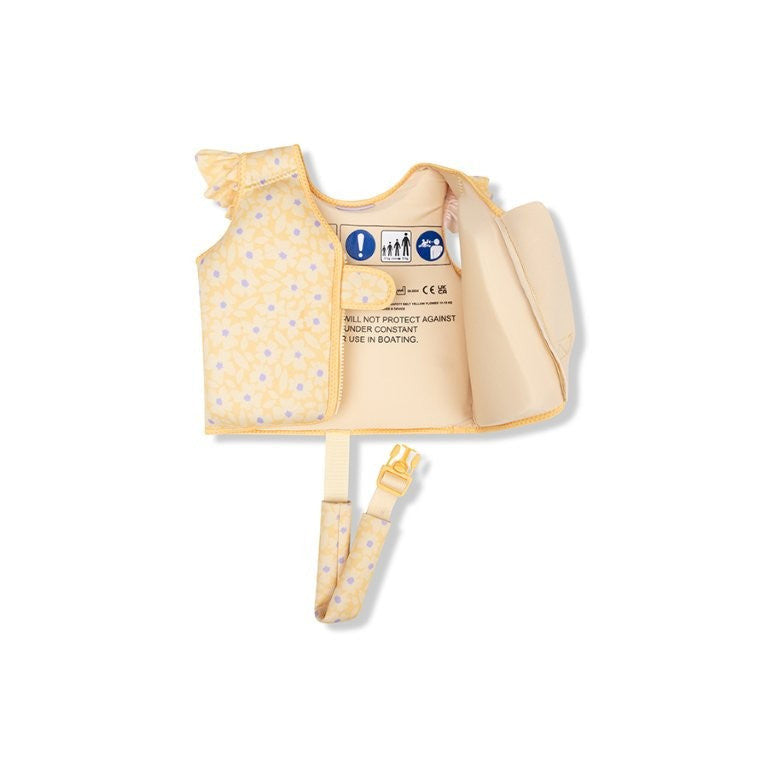 Swim Essentials - Kid's Swim Vest - Yellow Flower 1-2yrs