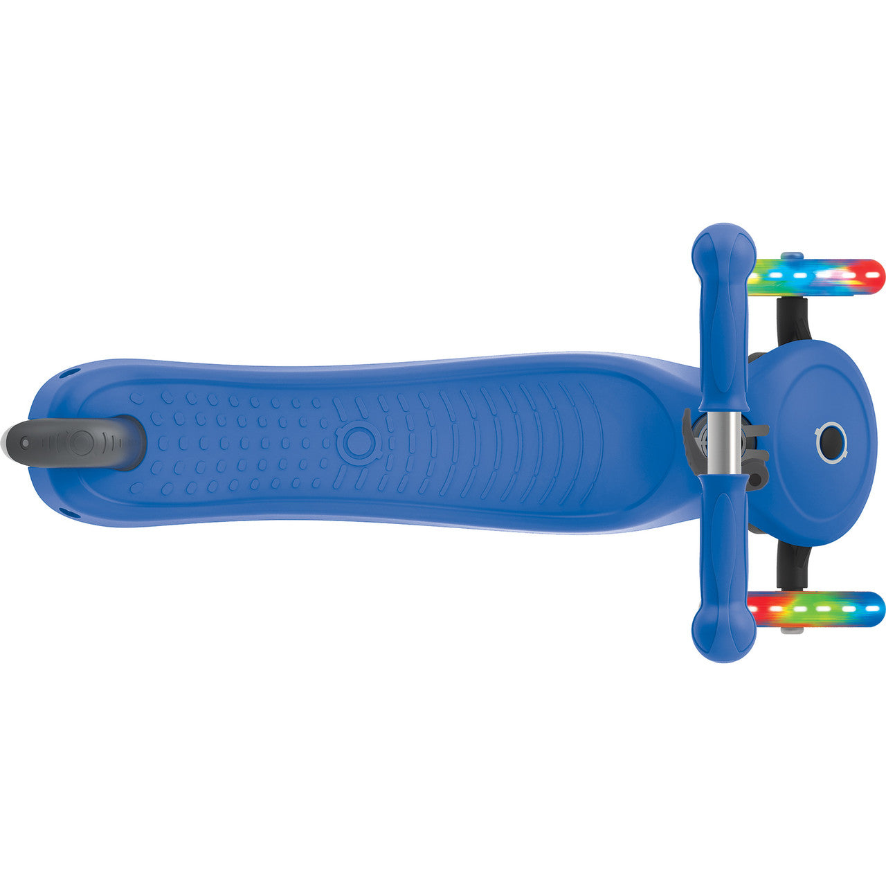 Globber 3 Wheel Primo Lights Scooter with Anodised T Bar- Navy Blue