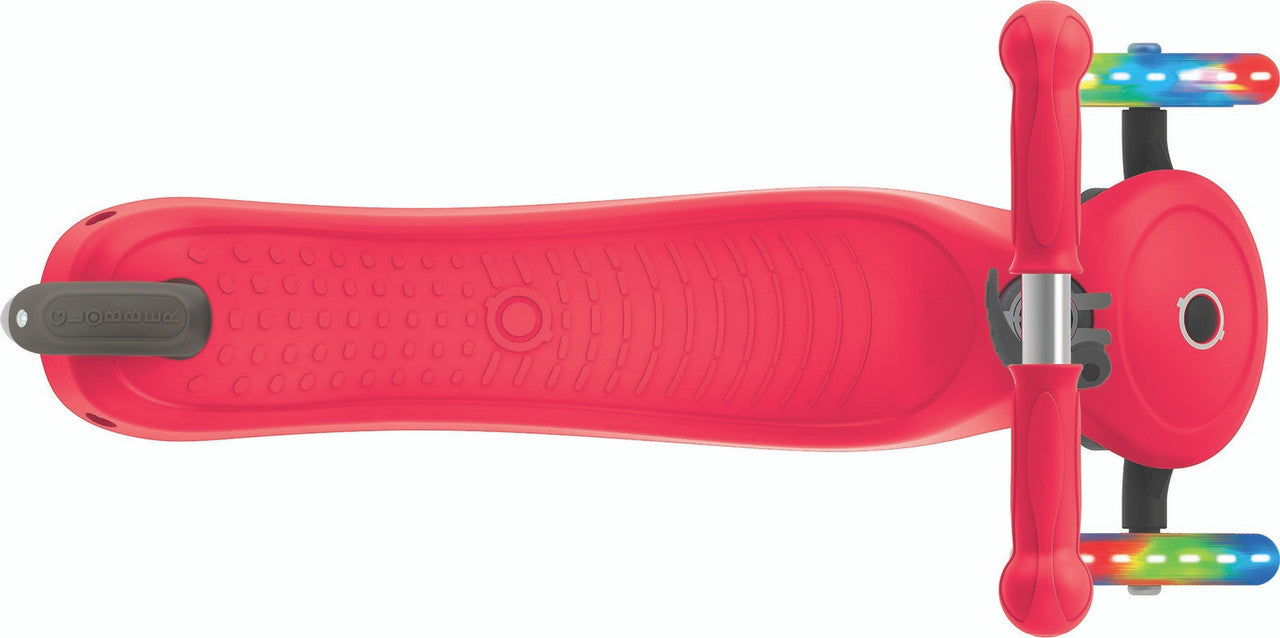 Globber 3 Wheel Primo Lights Scooter - Red