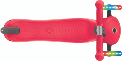 Globber 3 Wheel Primo Lights Scooter - Red