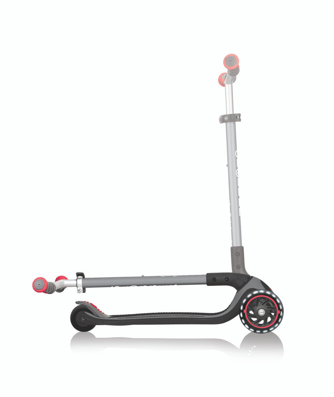 Globber MASTER Scooter with Lights - Black/Red