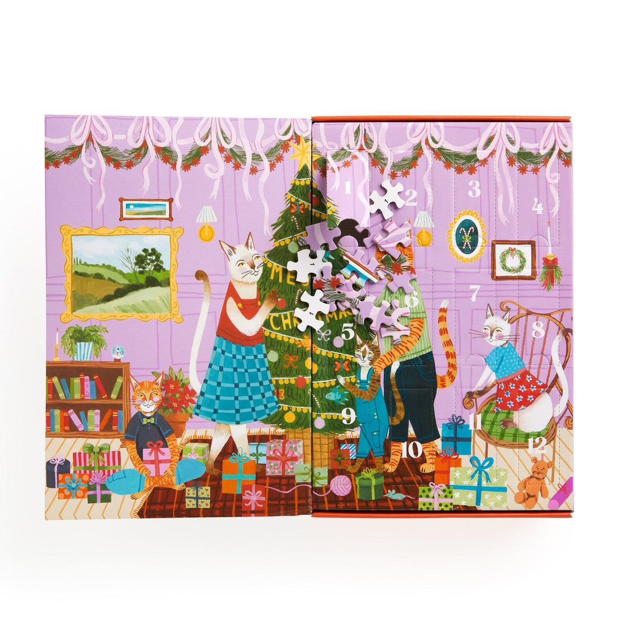 Galison 500pc - Meowy Christmas 12 Days of Puzzles - Advent Calendar