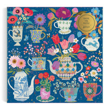 Galison 500pc - Victoria Ball Potted Teacups Foil Puzzle